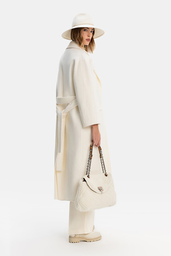 ECRU DOUBLEFACE WOOL/CASHMERE OVERCOAT 2