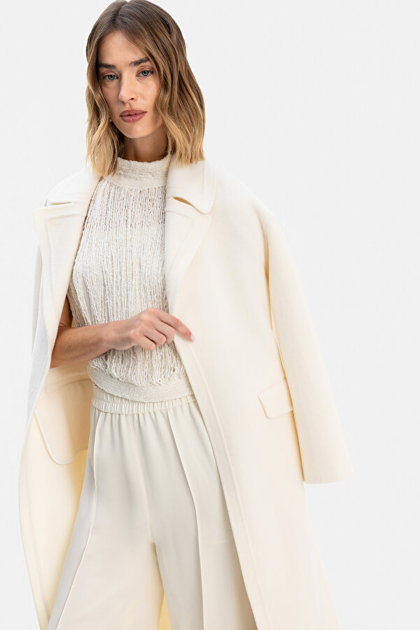 ECRU DOUBLEFACE WOOL/CASHMERE OVERCOAT 7