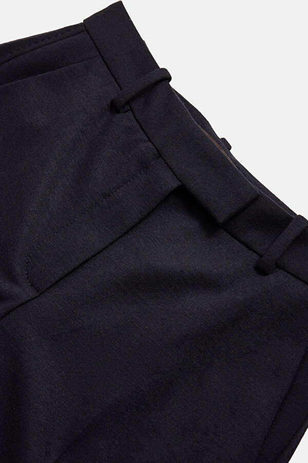 BROWN DOUBLEFACE STRAIGHT CUT TROUSERS 6