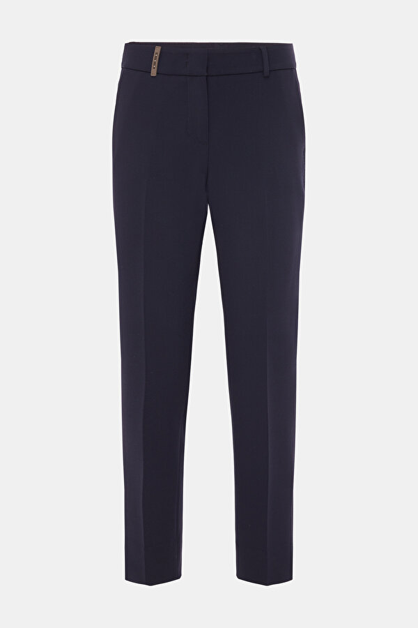 NAVY BLUE SKINNY LEG TROUSERS