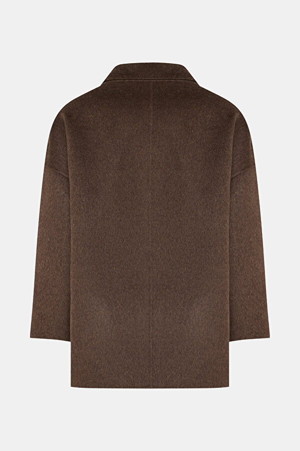 BROWN WOOL/CASHMERE OVERCOAT 7
