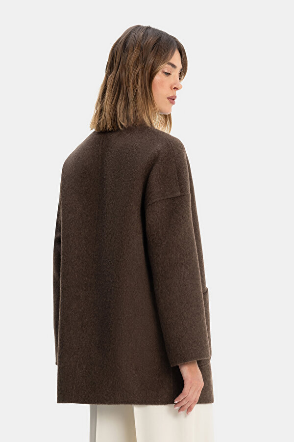 BROWN WOOL/CASHMERE OVERCOAT 2