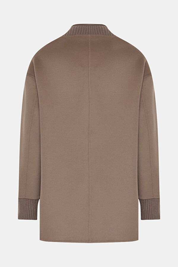 MINK WOOL REEFER JACKET 2