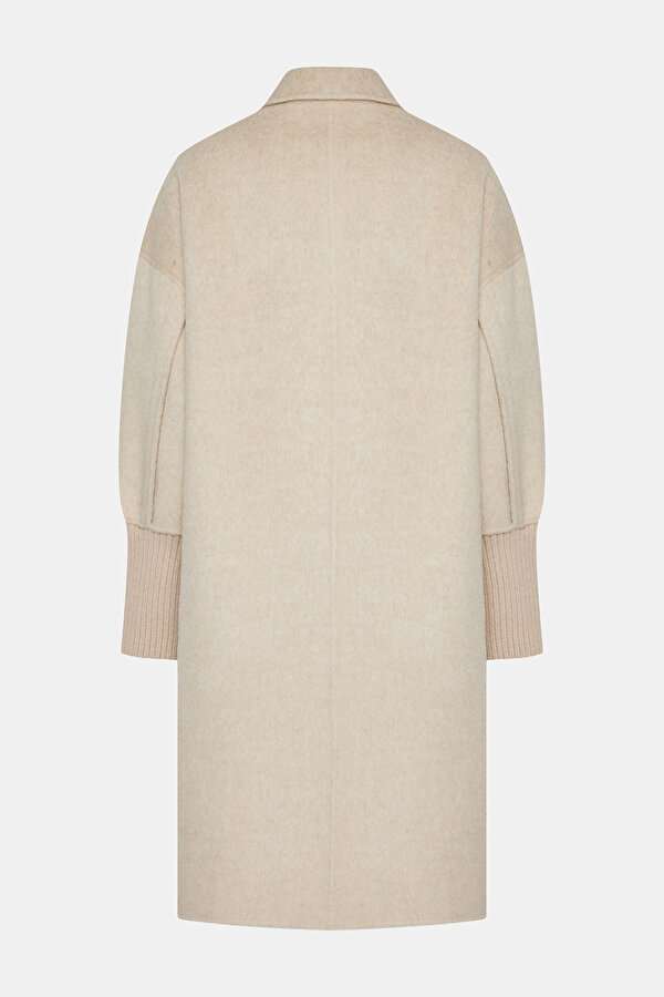 BEIGE WOOL/CASHMERE REEFER JACKET 6