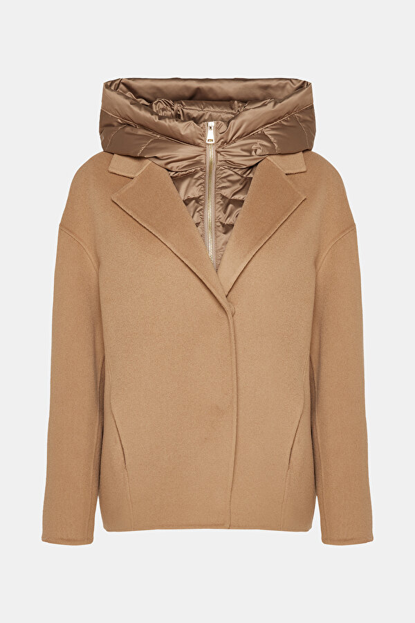 CAMEL WOOL/CASHMERE REEFER JACKET