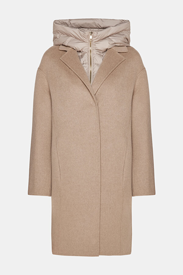 BEIGE WOOL/CASHMERE REEFER JACKET