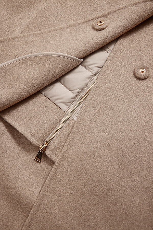 BEIGE WOOL/CASHMERE REEFER JACKET 6