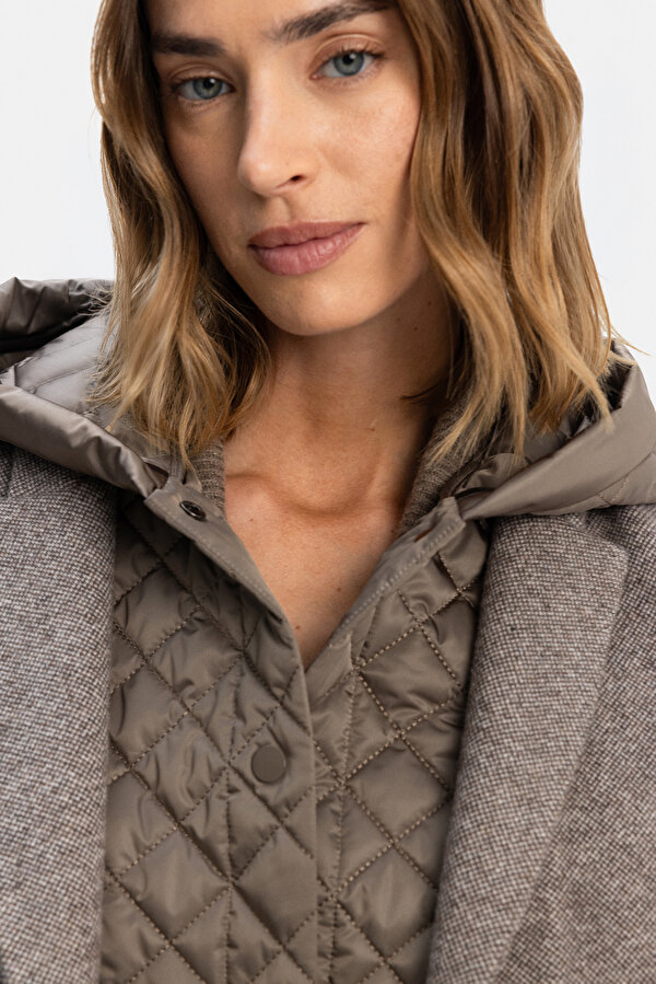 BROWN WOOL REEFER JACKET 6