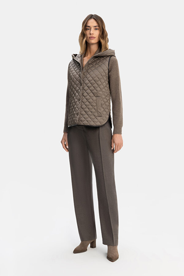 BROWN WOOL REEFER JACKET 7