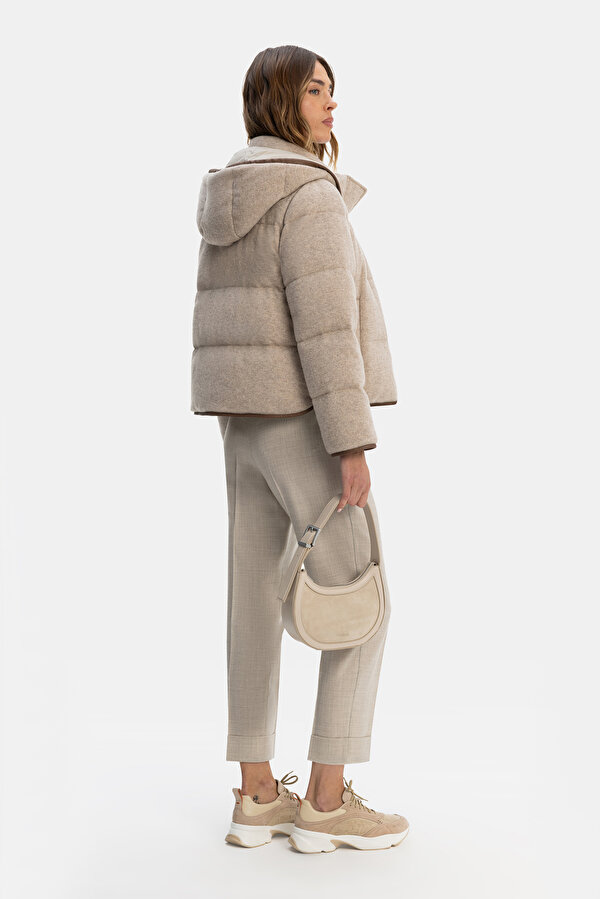 BEIGE WOOL COAT 6