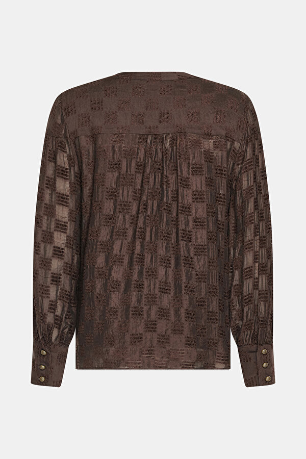 BROWN LONG SLEEVE BLOUSE 2