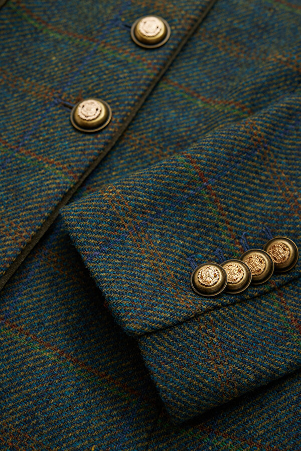 DARK GREEN MANDARIN COLLAR JACKET 11