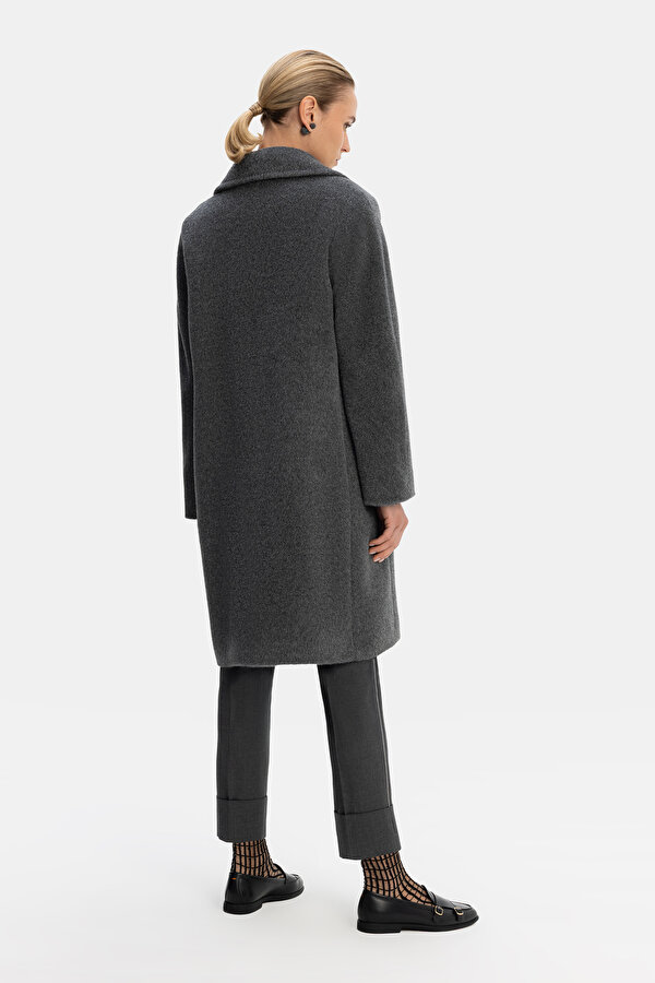 ANTHRACITE ALPACA WOOL REEFER JACKET 7