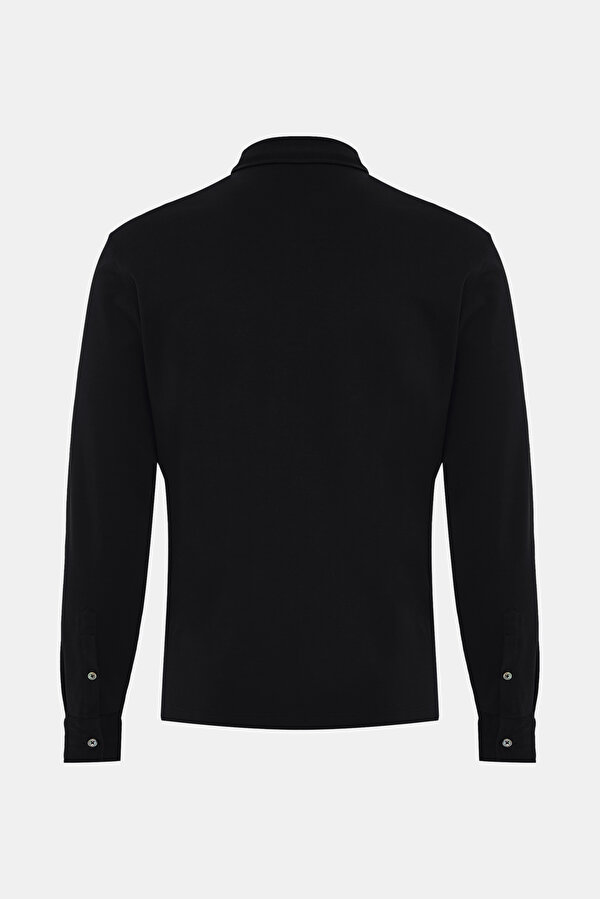FERMUARLI POLO YAKA UZUN KOL T-SHIRT 2
