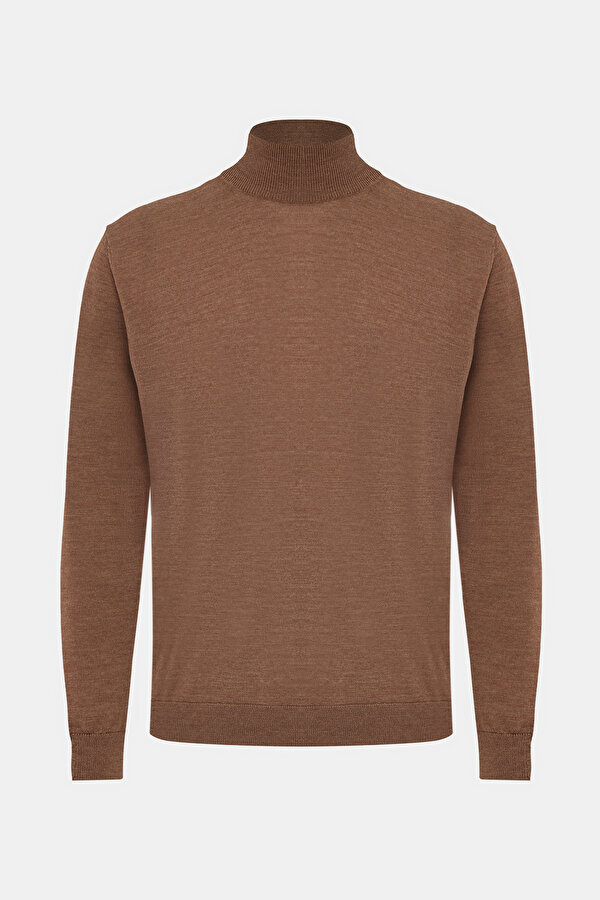 TAN 1/2 TURTLENECK TRICOT