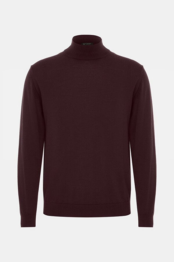 MAROON 1/2 TURTLENECK TRICOT