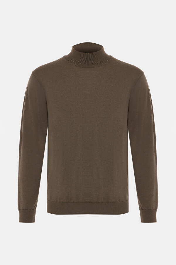 DARK KHAKI 1/2 TURTLENECK TRICOT