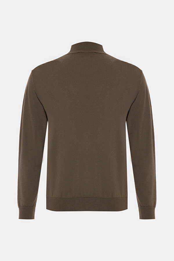 DARK KHAKI 1/2 TURTLENECK TRICOT 2