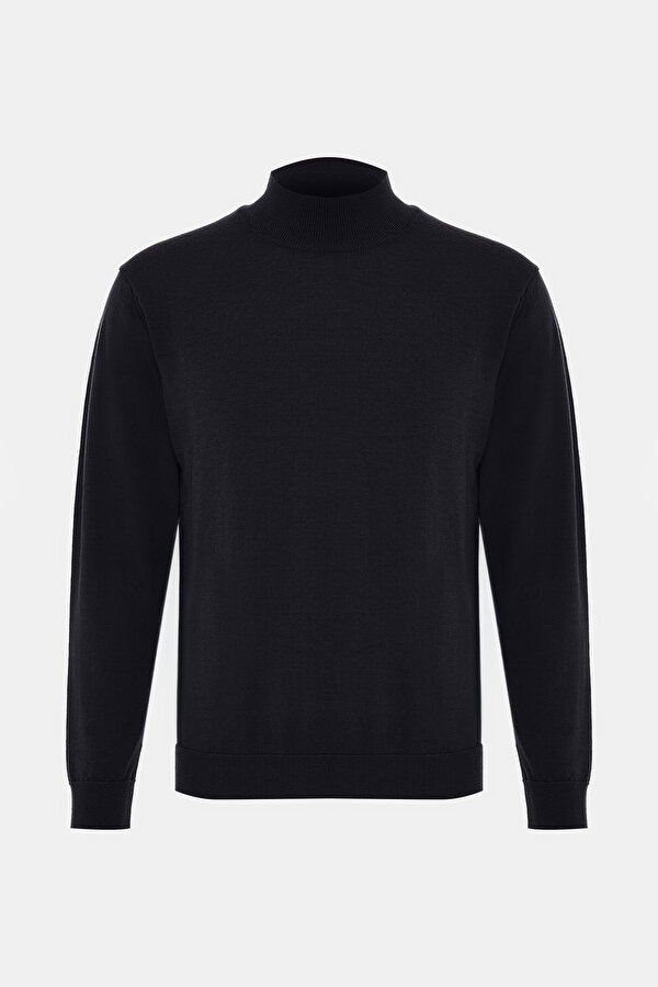 NAVY BLUE 1/2 TURTLENECK TRICOT