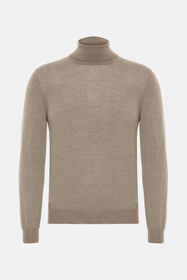 CAMEL TURTLENECK TRICOT