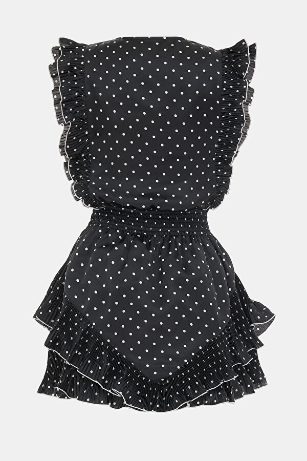WHİTE POLKA-DOT MİNİ DRESS 2