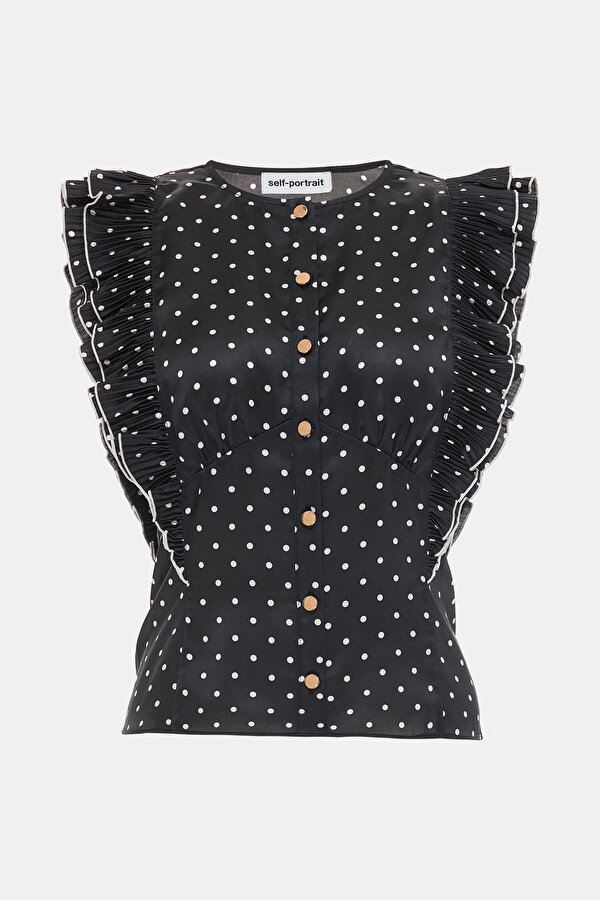 WHİTE SLEEVELESS BLOUSE