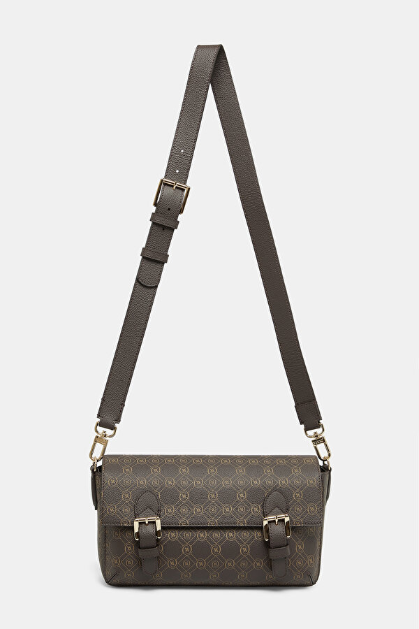 KAHVE MONOGRAM DERİ ÇANTA 2