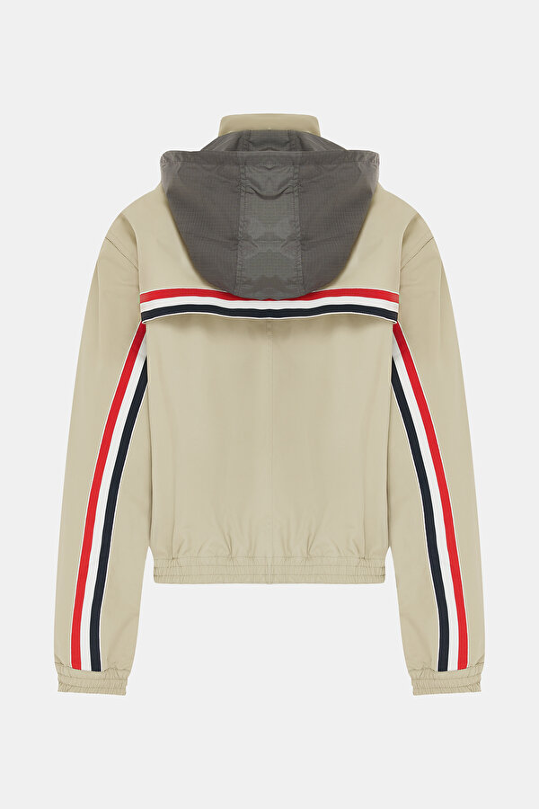 BEIGE ZIP FASTENING JACKET 2
