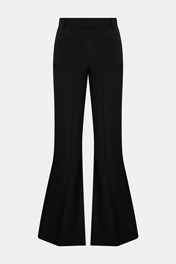 BLACK WIDE LEG TROUSERS 2