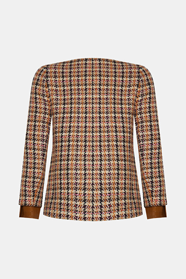 MULTICOLOR MANDARIN COLLAR JACKET 2