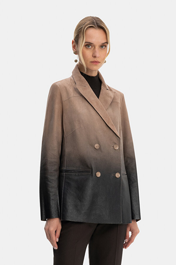 BLACK SWALLOW COLLAR JACKET