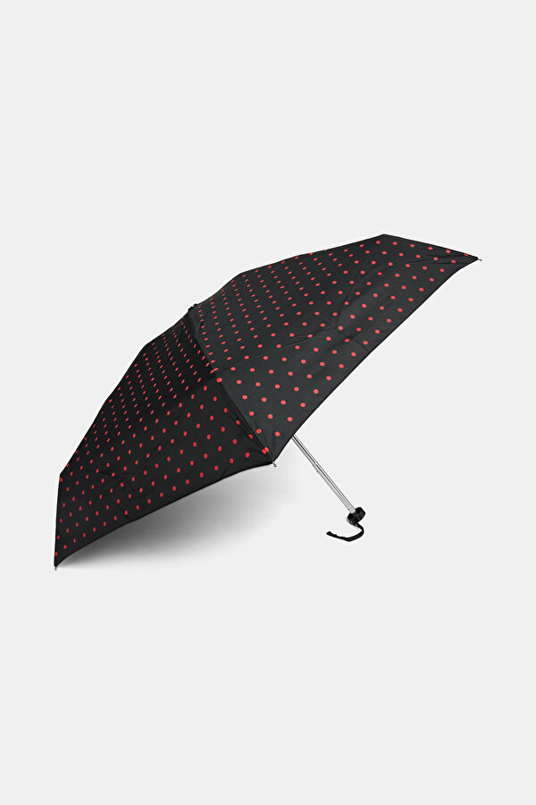POLKA-DOT BLACK UMBRELLA