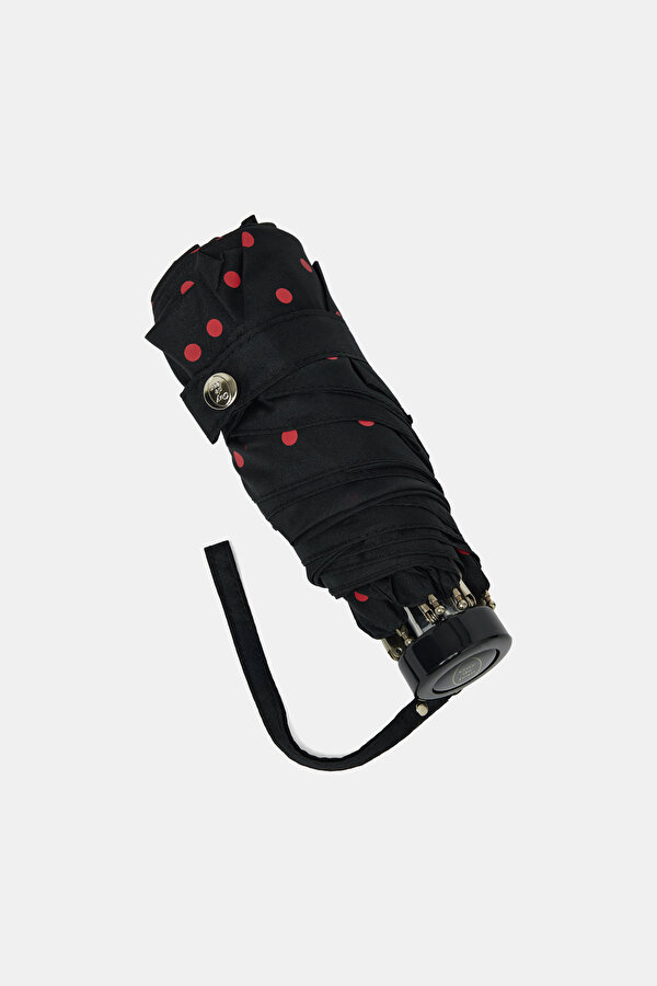 POLKA-DOT BLACK UMBRELLA 6