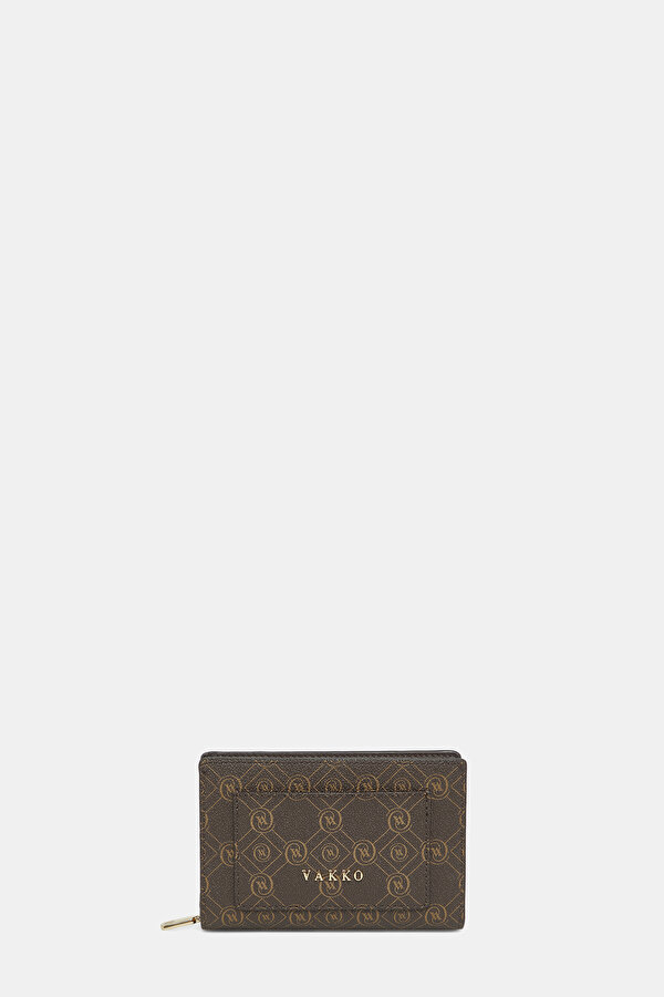 KAHVE MONOGRAM CÜZDAN
