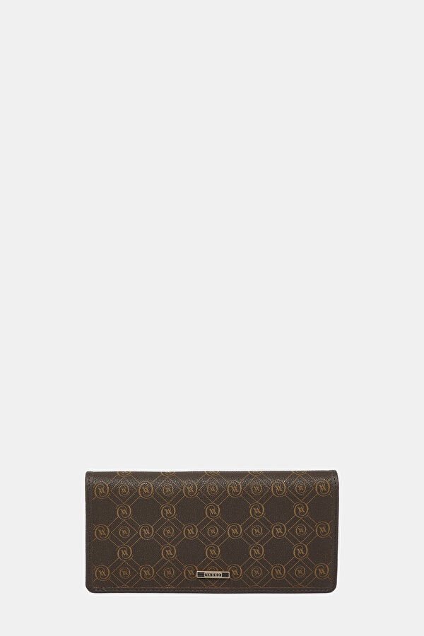 KAHVE MONOGRAM CÜZDAN