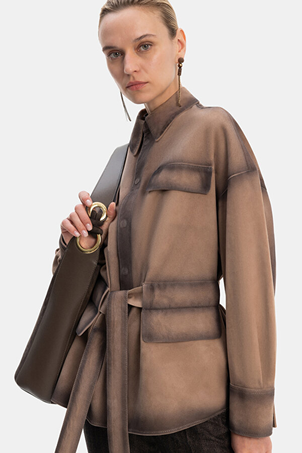 MINK SUEDE JACKET 6