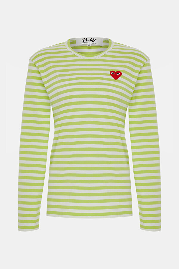 WHITE BICYCLE COLLAR STRIPED TSHIRT