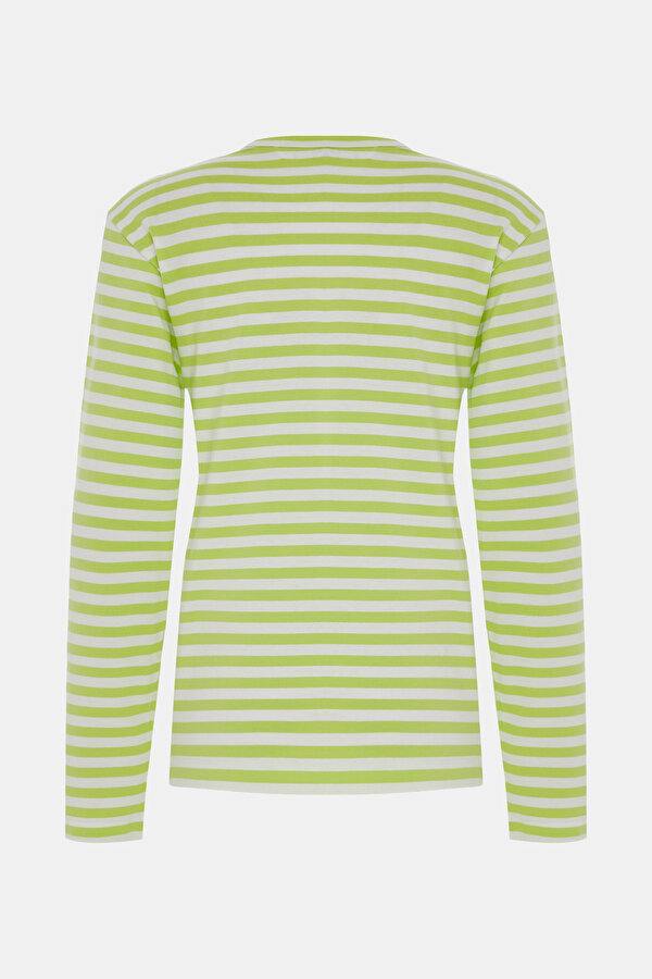 WHITE BICYCLE COLLAR STRIPED TSHIRT 2