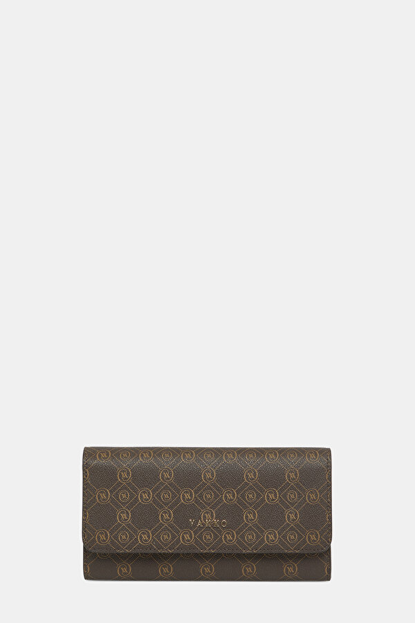 KAHVE MONOGRAM CÜZDAN