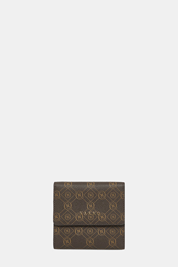 KAHVE MONOGRAM CÜZDAN