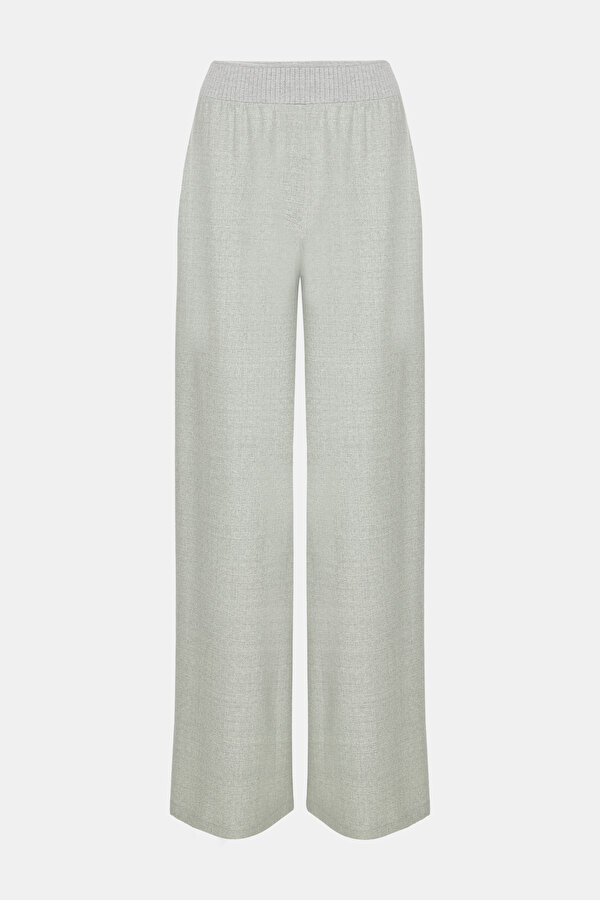 LIGHT GREY WIDE LEG TROUSERS