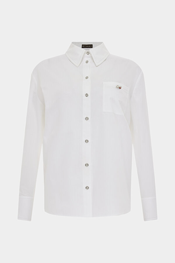 WHITE LONG SLEEVE SHIRT