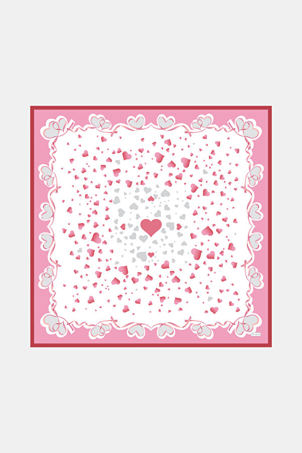 PINK OBJECT DESIGN TWILL SCARF