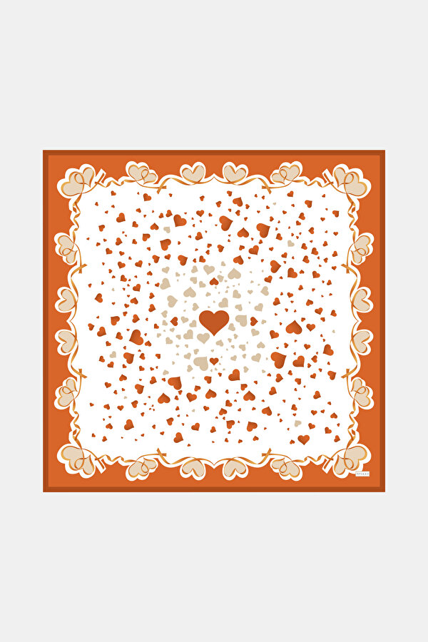 ORANGE OBJECT DESIGN TWILL SCARF