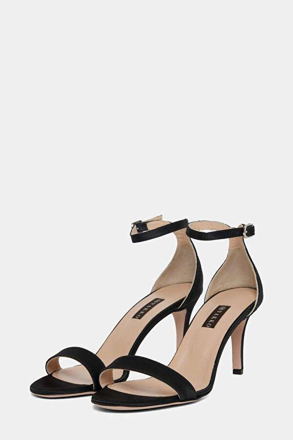 BLACK SATIN SHOE 2