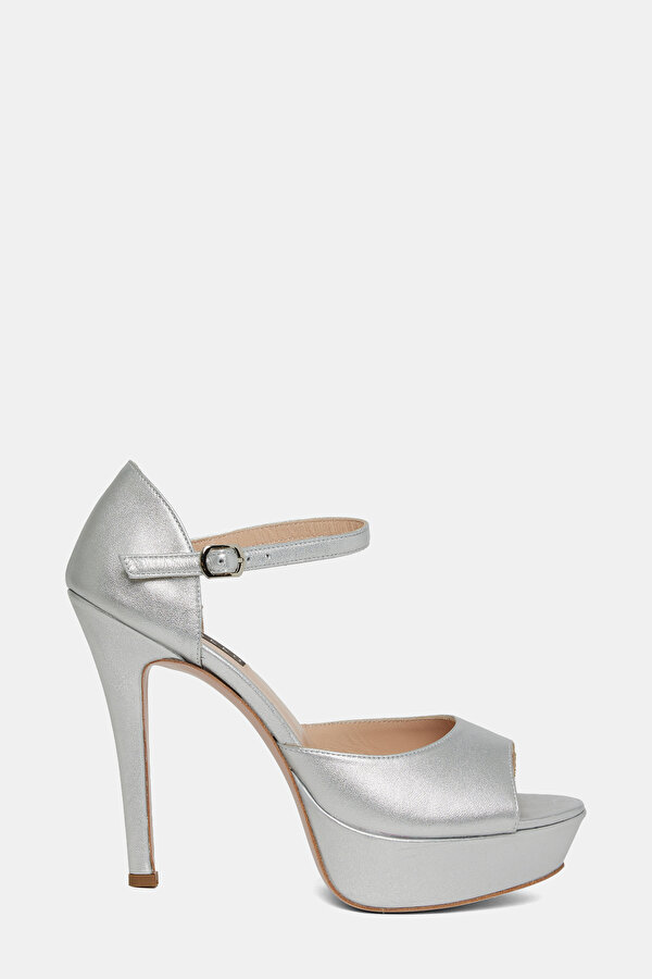 SILVER LEATHER SHOE
