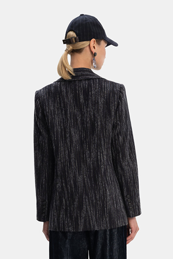 NAVY BLUE LONG SLEEVE JACKET 2