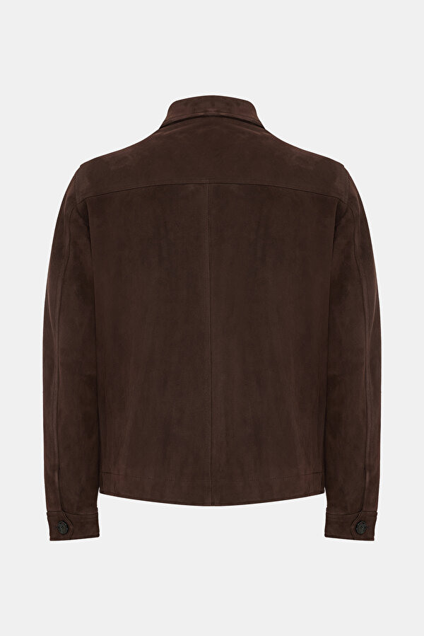 BROWN LEATHER COAT 2