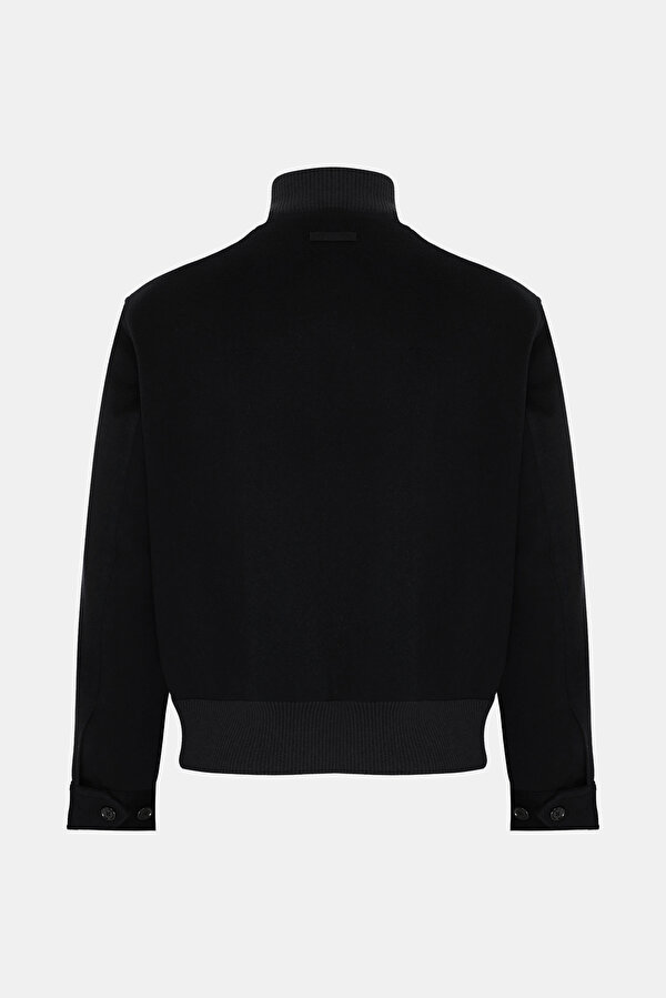 BLACK WOOL/CASHMERE COAT 2