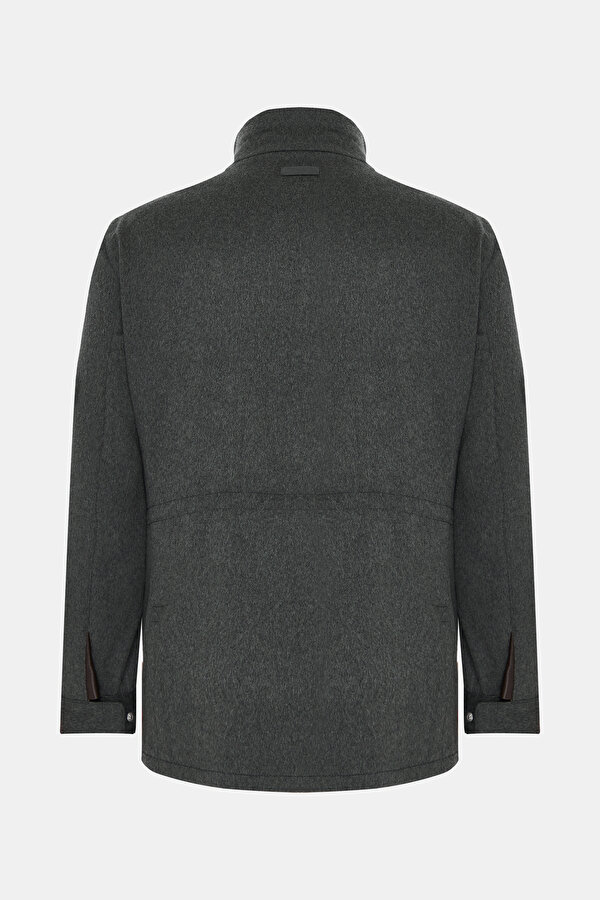 SMOKED WOOL/CASHMERE REEFER JACKET 2